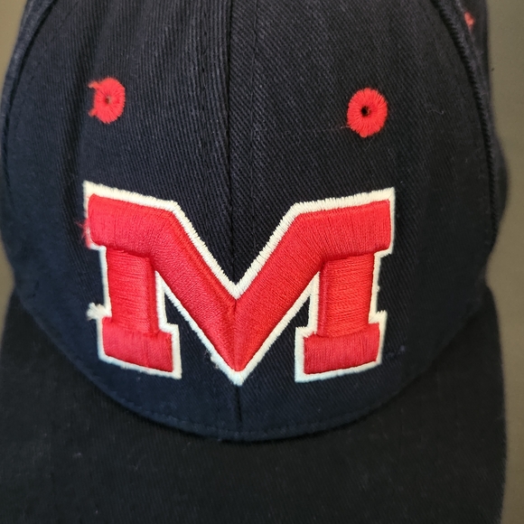 Top of the World Ole Miss Red and Navy Infant Baseball Cap Baby Ole Miss Hat - Picture 2 of 6